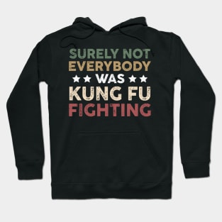 Surely Not Everybody Was Kung Fu Fighting Funny Funny Fighting Sarcastic Hoodie